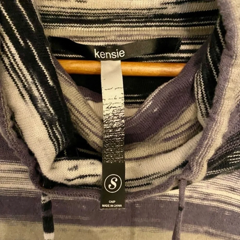 Y2K Vintage 2000s Kensie Sweater Dress Hood Cowl Neck Size Small